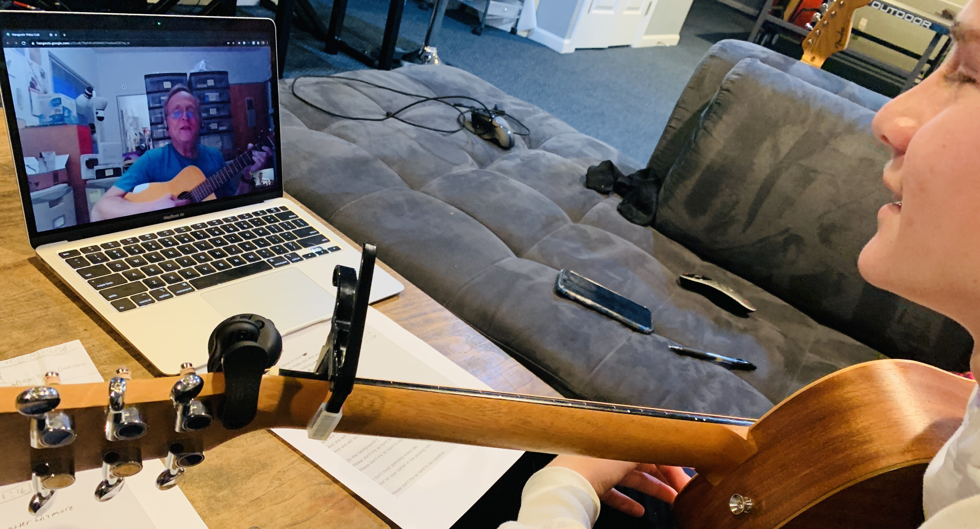 Zoom Learning; Distance Learning for Guitar; Zoom Guitar Lessons, Zoom Guitar Teacher, Zoom Guitar Lesson; Online Learning; 